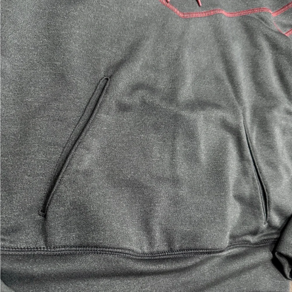 Nike Charcoal Hoodie with Red Highlights